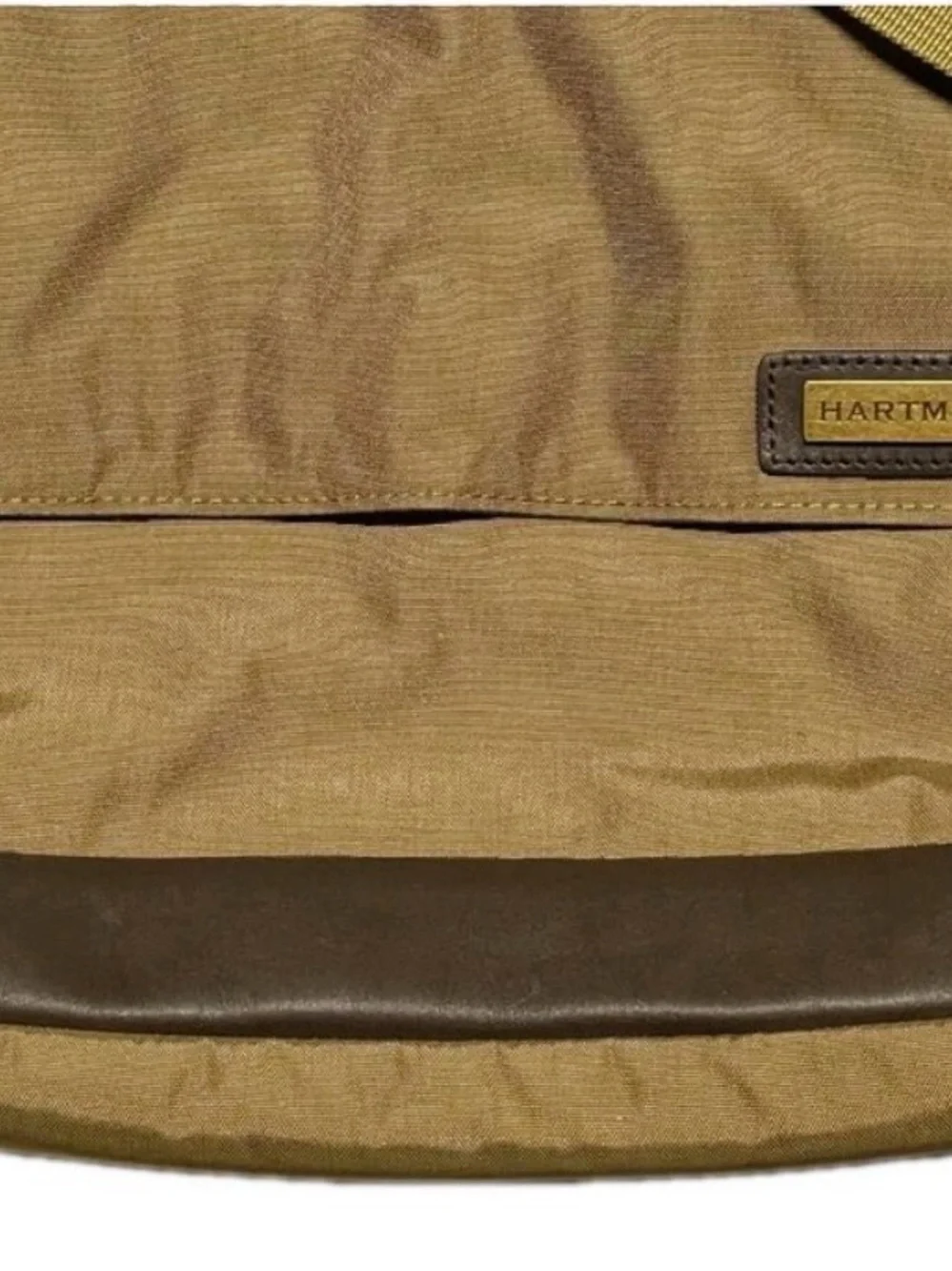Vintage Hartmann Army Olive Green Brown Canvas Messenger Bag